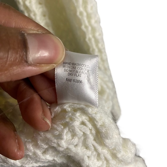 Zenana Premium Women's Ivory Button Accent Cowl Neck Sweater - Picture 7 of 8